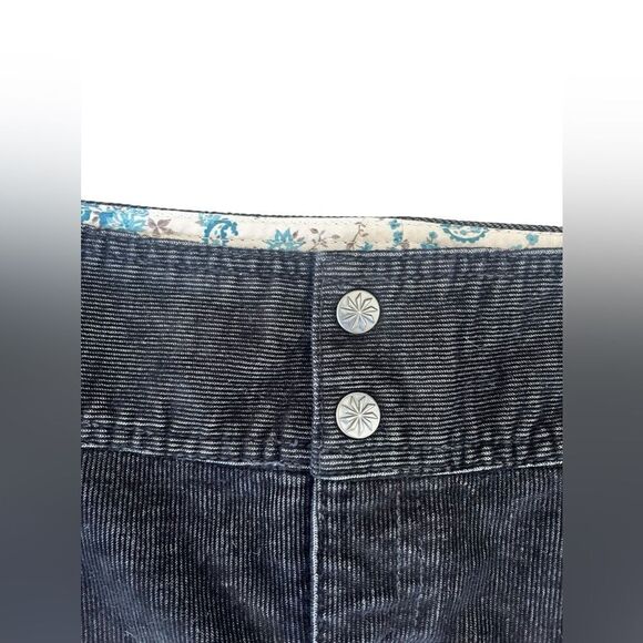 ATHLETA BLACK‎ CORDUROY A-LINE BUTTON MIKI SKIRT WOMENS SIZE 8 - Picture 8 of 13